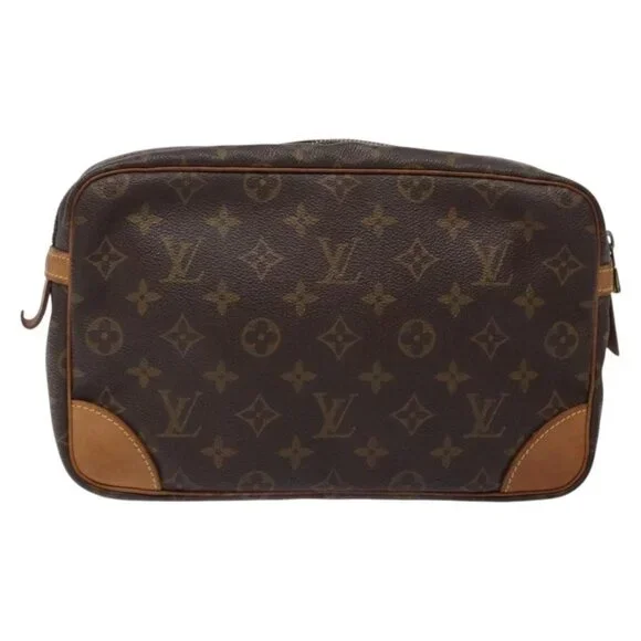 LOUIS VUITTON Monogram Compiegne 28 Clutch Bag - Picture 3 of 16